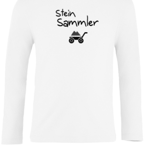 stein sammler langarm weiß