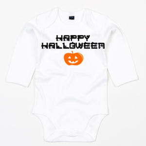 Halloween Body Langarm weiß