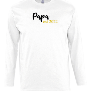 Papa est 2022 langarm weiß