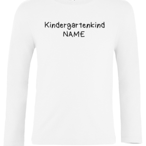 kindergarten langarm weiß