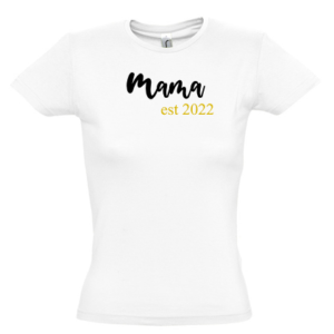 mama est 2022 kurzarm weiß